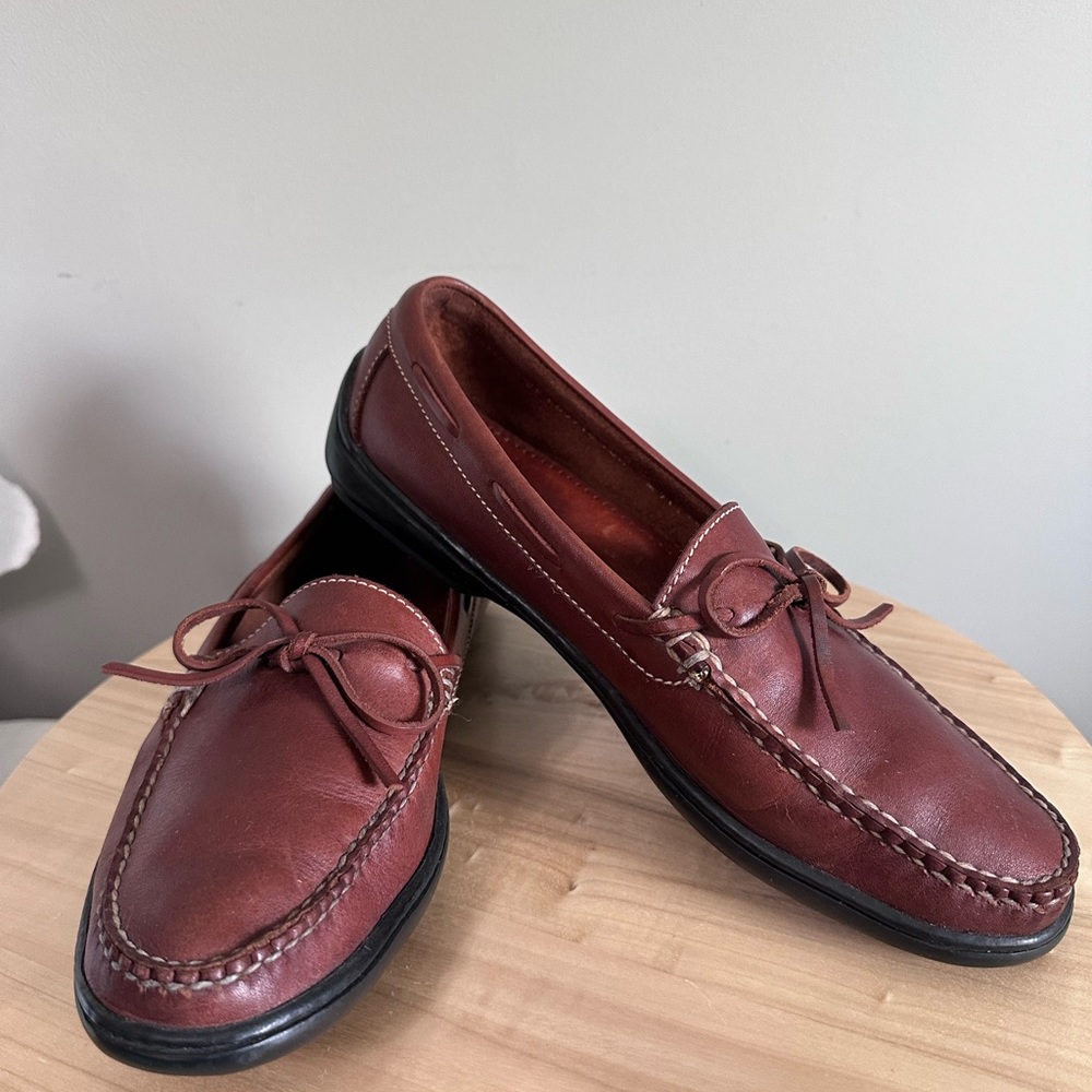 Cole Haan Brown Leather Slip-On Loafers